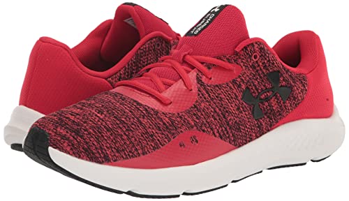 Under Armour Men's Charged Pursuit 3 Twist Running Shoe, (600) Red/Red/Black, 9.5