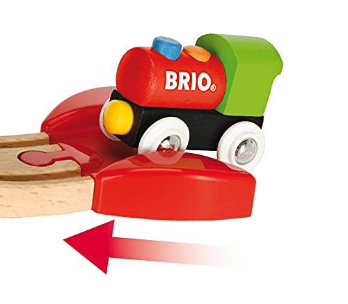 BRIO My First Railway – 33727 Beginner Pack | Wooden Toy Train Set for Kids Age 18 Months and Up