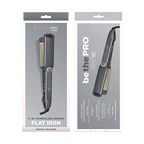 INFINITIPRO BY CONAIR Tourmaline Ceramic Flat Iron, 1 1/2-inch
