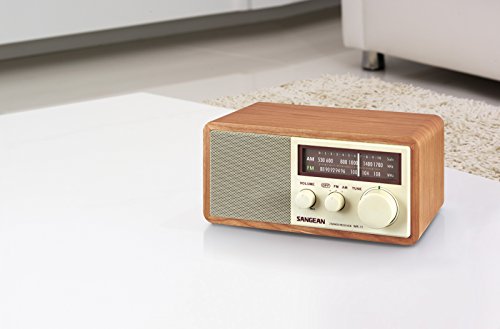 Sangean WR-11 Wood Cabinet AM/FM Table Top Analog Radio Wooden