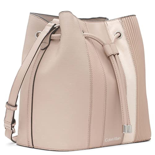 Calvin Klein Gabrianna Novelty Bucket Shoulder Bag, Goat Combo Logo