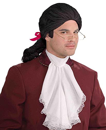 Forum Novelties mens teen boys Historical Colonial Costume Wig Party Supplies, Black, One Size US