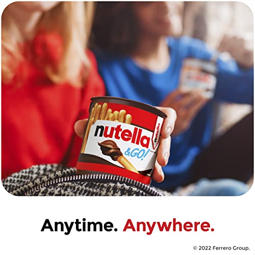 Nutella and GO! Hazelnut and Cocoa Spread with Breadsticks, Snack Pack, 1.8 oz each, Bulk 24 Pack