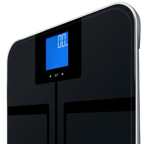 EatSmart Digital Body Fat Scale with Auto Recognition Technology, Black