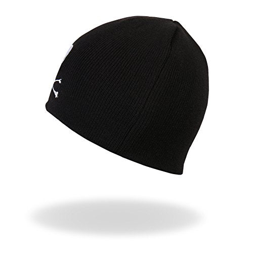 Hot Leathers KHB1010 Skull and Crossbones Beanie , Black
