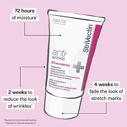 StriVectin Anti-Wrinkle SD Advanced PLUS Intensive Moisturizing Concentrate for Wrinkles and Stretch Marks with Collagen-Targeting Technology, 4 Fl Oz