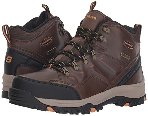 Skechers Men's RELMENT-TRAVEN Hiking Boot, dkbr, 12 Medium US