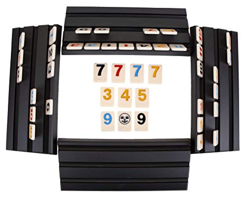 Pressman Rummikub Large Numbers Edition - The Original Rummy Tile Game Blue, 5'
