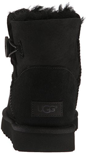 UGG Women's Mini Bailey Button Ii Boot, Black, 6