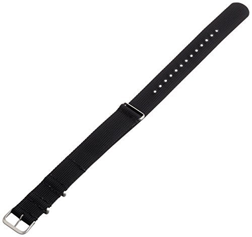 Hadley-Roma MS4210RA 220 22mm Nylon Black Watch Strap