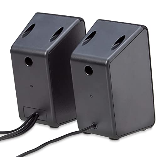 Amazon Basics Computer Speakers for Desktop or Laptop PC | USB-Powered, Black