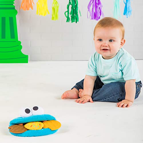 Bright Starts Sesame Street Cookie Mania Teether On-The-Go Take-Along Toy, Ages 3-12 Months