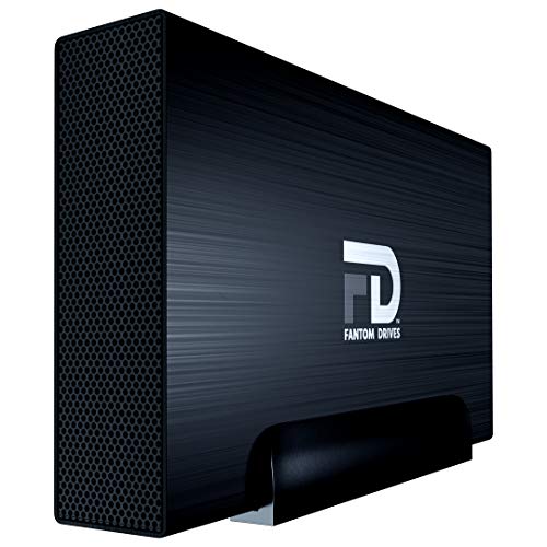 FD 8TB External Hard Drive - USB 3.2 Gen 1 - 5Gbps and eSATA - GForce 3 Aluminum - Black - Compatible with Mac/Windows/PS4/Xbox (GF3B8000EU) by Fantom Drives