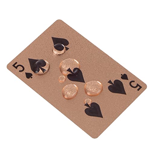 Waterproof Playing Cards – 4-Pack of Metallic Card Decks – Durable, PET Certified, and Scratch-Resistant Poker Cards by Trademark Games