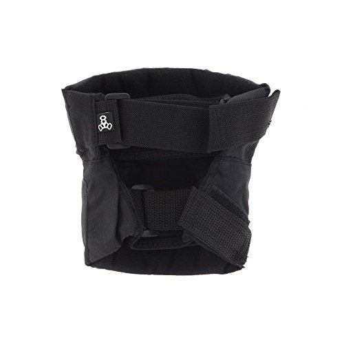 Triple Eight Street Knee Pads for Skateboarding with Adjustable Straps (1 Pair), Black, Medium