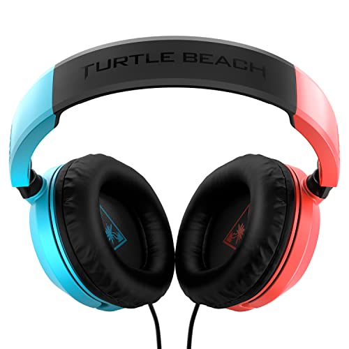 Turtle Beach Recon 50 Gaming Headset for Nintendo Switch, Xbox Series X|S, Xbox One, PS5, PS4, PlayStation, Mobile, and PC with 3.5mm – Removable Mic, 40mm Speakers – Red/Blue