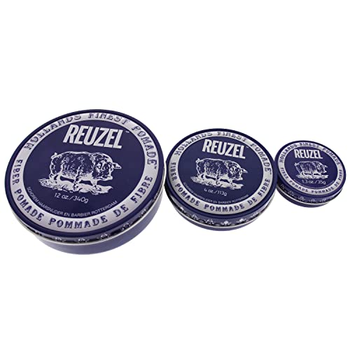Reuzel Fiber Pomade, Hair Holding Wax For Men, 12 oz