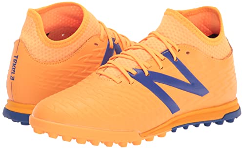 New Balance Men's Tekela V3+ Magique Tf Soccer Shoe, Impulse/Vibrant Orange, 7