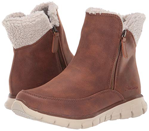 Skechers Women's Synergy Snow Boot, Chestnut, 7