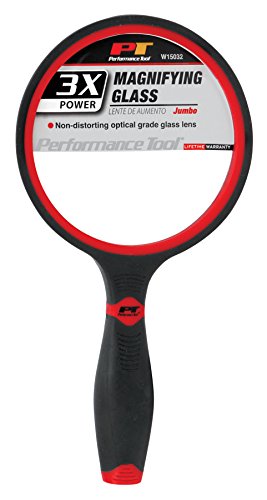 Performance Tool W15032 Jumbo 3X Magnifying Glass (Shipped as 1 Magnifying Glass)