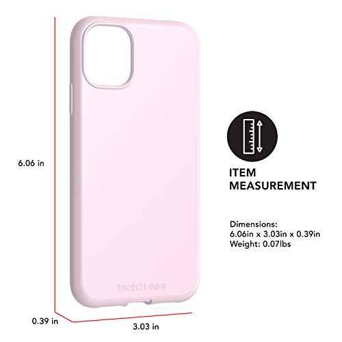 tech21 Studio Colour Mobile Phone Case - Compatible with iPhone 11 - Slim Profile and Drop Protection, Mauve Talc