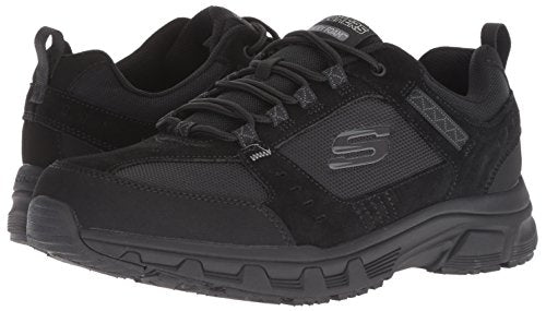 Skechers mens Oak Canyon Oxford, Black, 10.5 US