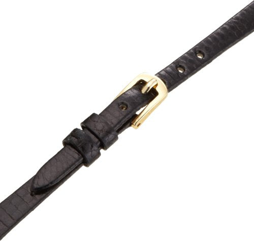Hadley-Roma Women's 8mm Leather Watch Strap, Color:Black (Model: LSL700RA 080)