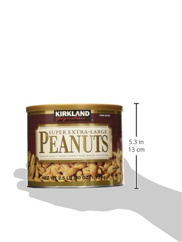 Kirkland Signature Super XL VA Peanuts, 40 Ounce, Light Brown