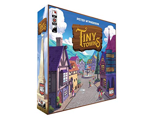 Tiny Towns - Award-winning Board Game, Base Set, 1-6 Players, 45-60 min Play Time, Strategy Board Game for Ages 14 and Up, Cleverly Plan and Construct a Thriving Town, Alderac Entertainment Group (AEG)