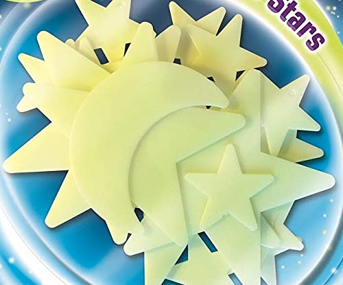The Original Glowstars Moon and Stars Cosmic Glow Set Designed for Children Ages 3+ Years, One Size (B8600)