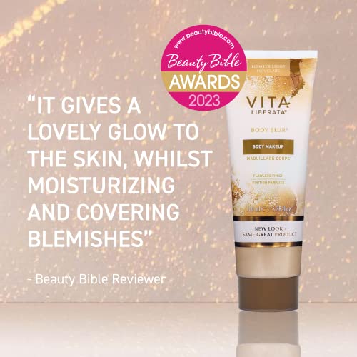 Vita Liberata Body Blur, Leg and Body Makeup. Skin Perfecting Body Foundation for Flawless Bronze, Easy Application, Radiant Glow, Evens Skin Tone, New Packaging
