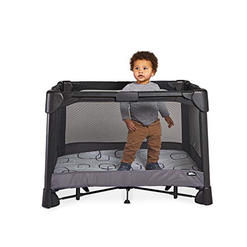 4moms breeze Playard Sheets, For Baby Bassinets and Furniture, Waterproof, Machine Washable, Soft, Plush Fabric, Silver/White, 1 Count (Pack of 1)