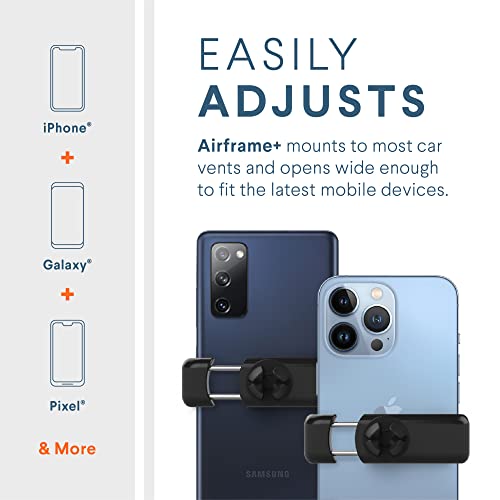Kenu Airframe+, Air Vent Car Phone Holder Mount, Cell Phone Stand for Car, Expandable Grip and 360 Degree Pivot, Compatible with Latest iPhones, Samsungs, and Androids