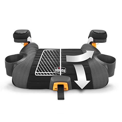 Chicco GoFit Plus Backless Booster Car Seat with Quick-Release Latch, Travel Booster Seat for Car, Portable Car Booster Seat for Children 40-110 lbs. | Stream/Blue