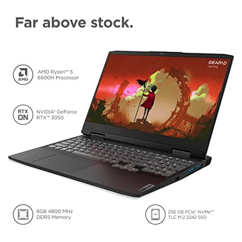 Lenovo - 2022 - IdeaPad Gaming 3 - Essential Gaming Laptop Computer - 15.6' FHD - 120Hz - IdeaPad Gaming RTX 3050 - 256GB NVMe Storage - NVIDIA GeForce RTX 3050 Graphics - Windows 11 Home