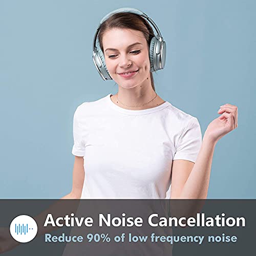 Srhythm NC25 Wireless Headphones Bluetooth 5.3,Lightweight Noise Cancelling Headset Over-Ear with Low Latency,Game Mode
