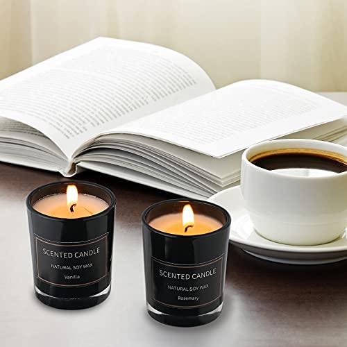 Home Scented Candles, 8 Pack Aromatherapy Jar Candles Smoke-Free Strong Fragrance Long Lasting, 8 Fragrances Scented Candles Gift Set for Women, Perfect for Valentine Birthday Mother's Day Gift