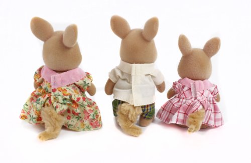 Calico Critters, Hopper Kangaroo Family, Dolls, Dollhouse Figures, Collectible Toys