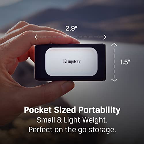 Kingston XS2000 2TB High Performance Portable SSD with USB-C | Pocket-sized | USB 3.2 Gen 2x2 | External Solid State Drive | Up to 2000MB/s | SXS2000/2000G