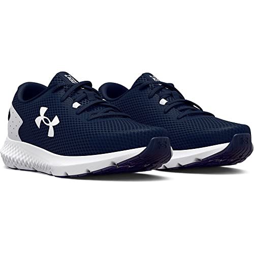 Under Armour Men's Charged Rogue 3 Road Running Shoe, Academy Blue (401)/White, 13