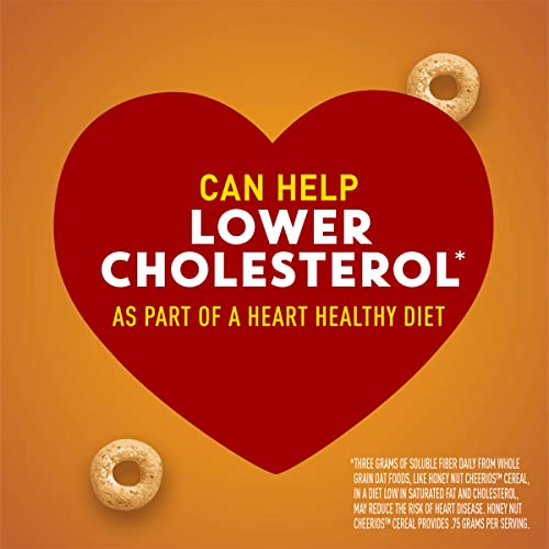 Honey Nut Cheerios Heart Healthy Cereal, Gluten Free Cereal With Whole Grain Oats, 10.8 OZ
