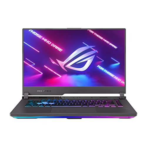 ASUS ROG Strix G15 (2022) Gaming Laptop, 15.6' 300Hz IPS FHD Display, NVIDIA GeForce RTX 3050, AMD Ryzen 7 6800H, 16GB DDR5, 1TB SSD, RGB Keyboard, Windows 11 Home, G513RC-IS74,Gray