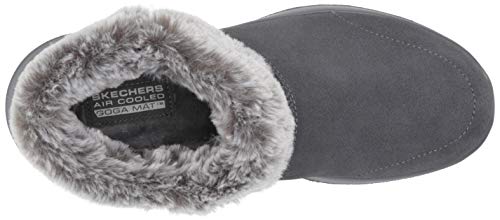 Skechers womens Bootie Ankle Boot, Charcoal, 8 US