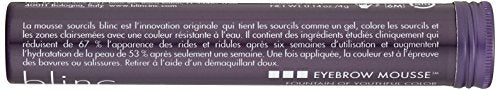 Blinc Eyebrow Mousse, Extreme Hold Tinted Eyebrow Gel with Peptides and Vitamins A and E, Natural Finish, Long-Wearing, Waterproof, Vegan, Gluten-Free and Cruelty-Free, Dark Blonde, 4.7mL/ 0.16 Fl. Oz