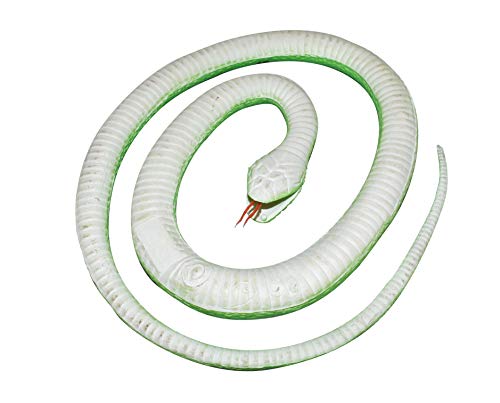 WILD REPUBLIC Garter Rubber Snake Toy, Gifts for Kids, Educational Toys, 46', Green