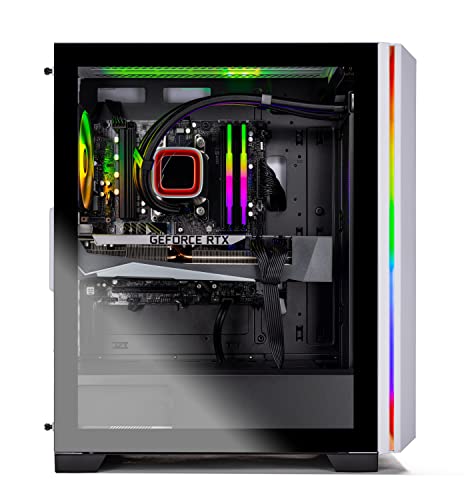 Skytech Chronos Gaming PC Desktop – AMD Ryzen 7 7700X 4.5 GHz, RTX 3070 Ti, 1TB NVME SSD, 32G DDR5 RGB, 750W Gold PSU, 360mm AIO, AC Wi-Fi, Windows 11 Home 64-bit