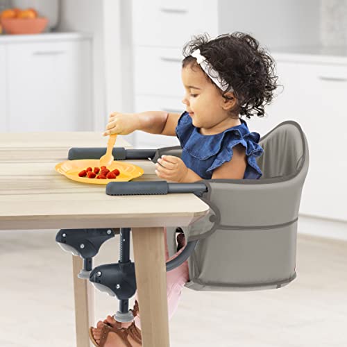 Chicco Caddy Hook-On Chair, Portable High Chair for Babies and Toddlers, for Children up to 37 lbs, Lightweight, Compact Fold | Nature/Grey