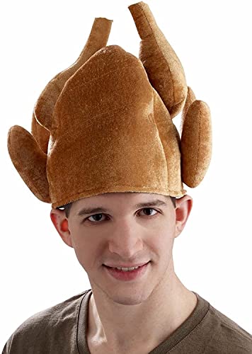 Forum Novelties Roasted Turkey Hat with Moving Legs, As Shown, One Size