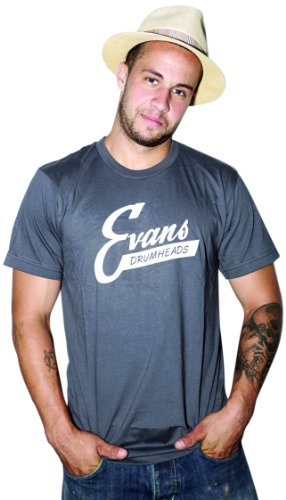 Evans Vintage Logo T-Shirt, Gray, X-Large