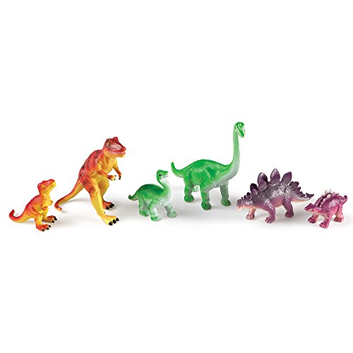 Learning Resources Jumbo Dinosaurs Mommas and Babies - 6 Pieces, Ages 3+ Dinosaurs for Toddlers, Dinosaurs Action Figure Toys, Kids' Play Dinosaur and Prehistoric Creature Figures